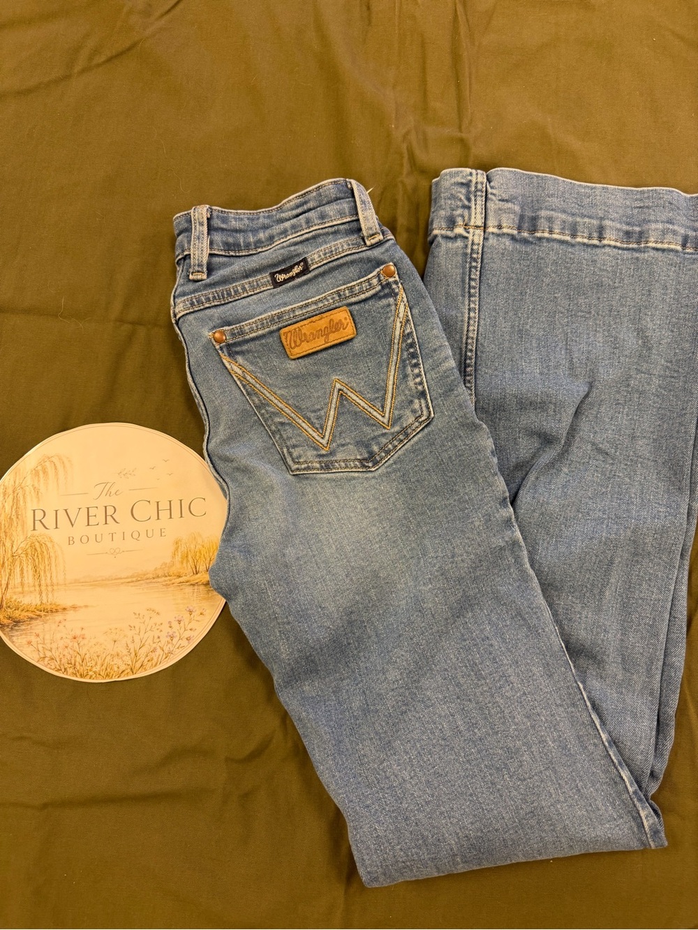 Wrangler Women's Light Blue Boot Cut Jeans RETRO
